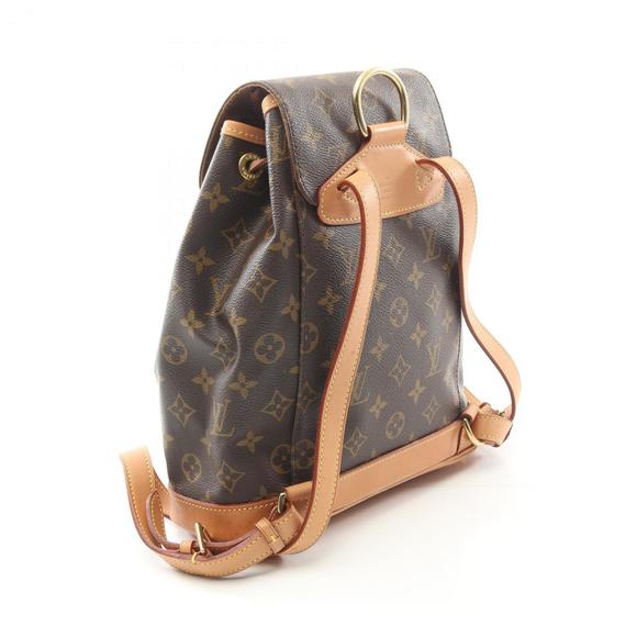 LOUIS VUITTON Brown Monogram Leather Backpack - Picture 3 of 11